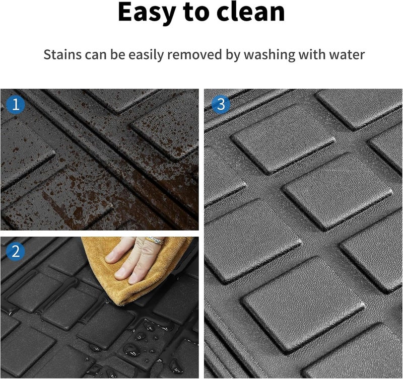 Yonugli Custom for 2016-2025 Volvo XC90 (Including Hybrid) Cargo Mats Trunk Liner All Weather TPE Protection Mat Accessories (for 2016-2025 Volvo XC90) - Image 5